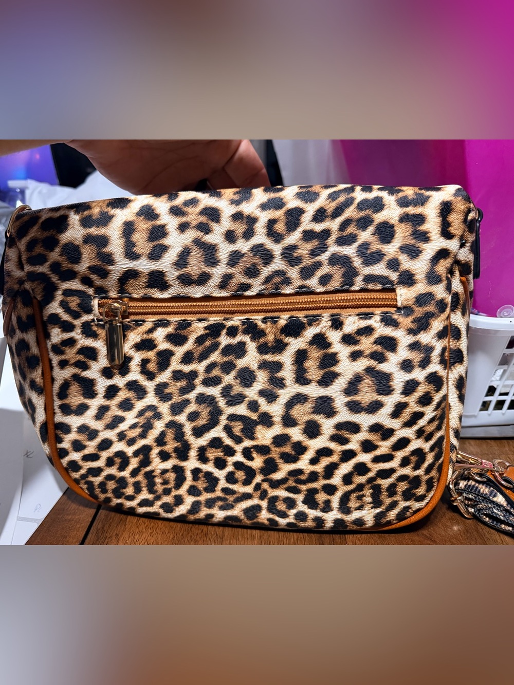lululemon Leopard Print Crossbody Bag in Brown and Black - Picture 2 of 9